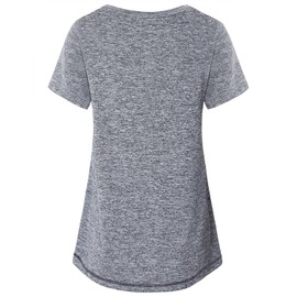 Plus Size Workout Tops for Women Moisture Wicking Yoga Shirts Athletic Active Hiking Running Tshirt Exercise Tunic