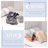 Kingdder 12 Pcs Clear Vinyl Zippered Storage Bags 15.8 x