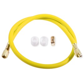 FOCMKEAS 1/4" SAE Flare AC Refrigerant Hose 5.9Ft Length HVAC Charging hoses with 800PSI Tube for R22 Air Condition System and Safety System Hoses