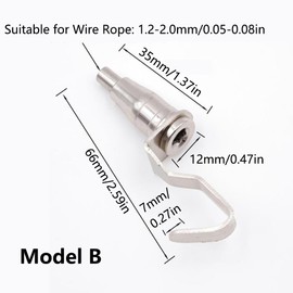 Picture Hanging Wire Hook, 15 Pcs Stainless Steel Adjustable Display Art Picture Hanger Hook, Heavy Duty Wire Hanging Hooks for Photo Frames, Lamp, Flowerpots (Type B)