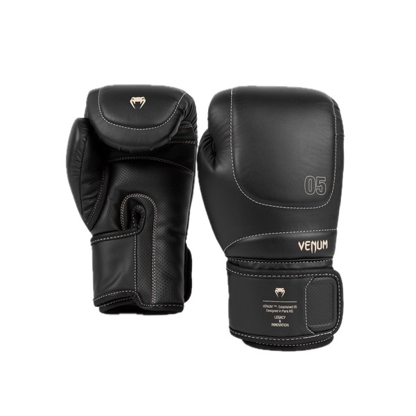 Venum Impact Evo Boxing Gloves - Black - 14 oz