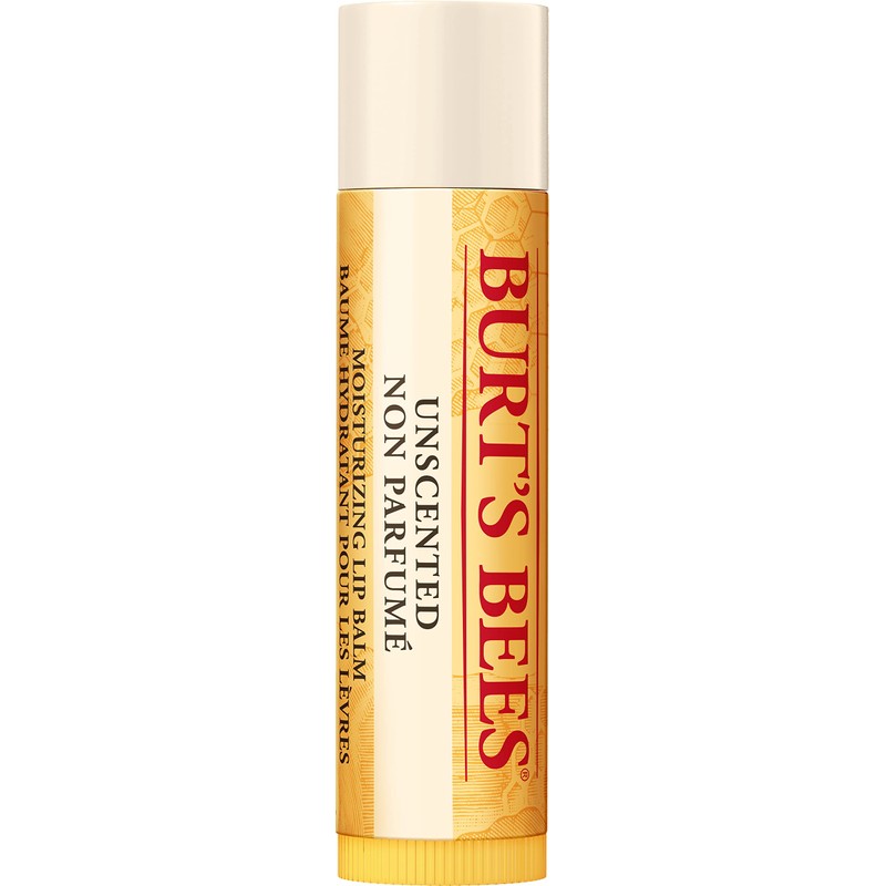 Burt's Bees® 100% Natural Moisturising Lip Balm, Odourless with Beeswax