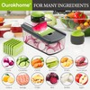 Ourokhome Mandolin Slicer with Handheld Spiralizer, Multifunctional Vegetable Shredder with