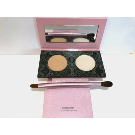 MALLY Cancellation Concealer System - LIGHT/MEDIUM  & BRUSH  (NEW IN BOX)