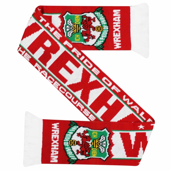 GIFTS 4 ALL New Wrexham Football Fans Souvenir Scarf, Wrexham Red Dragons Match Day Scarf, Wrexham Champions Fans Scarf