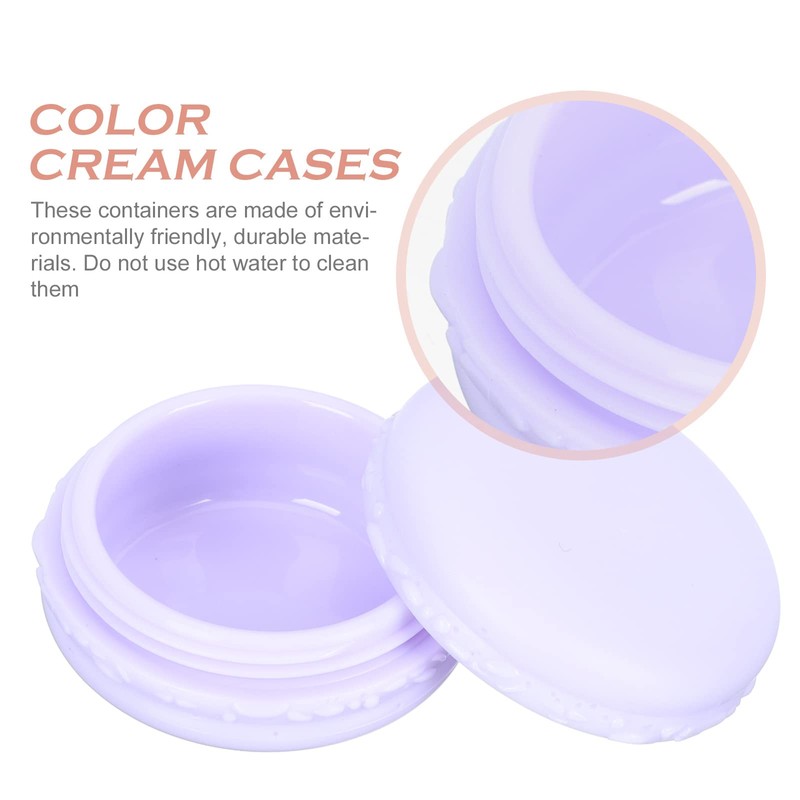 BESTOYARD 30pcs Cream Box Color Macaron Separate Jar Lip Eye
