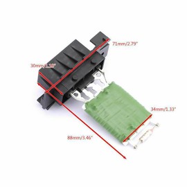 Bohaner Resistor Heater Blower Regulator Fan Resistor Fan Resistor Heater Blower Motor for Opel Corsa D 13248240, 55702407, 77364061, 6436C4, 6436.C4, 68 45 796, 6845796