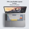 iBlancod Wireless Mechanical Keyboard 84 Keys 2.4G+BT5.0+Type-C 3 Connections 75%