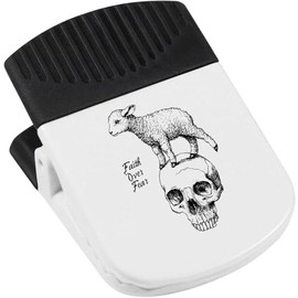 'Faith Over Fear Lamb Standing on Skull' Magnetic Clip (CP00042857)