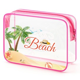 Beach Lover Gift for Women Makeup Bag Beach Gift for Women Beach Theme Cosmetic Bag Gift Vacation Gift Summer Beach Gift for Beach Lover Birthday Christmas Graduation Gift for Sister Friends Teens