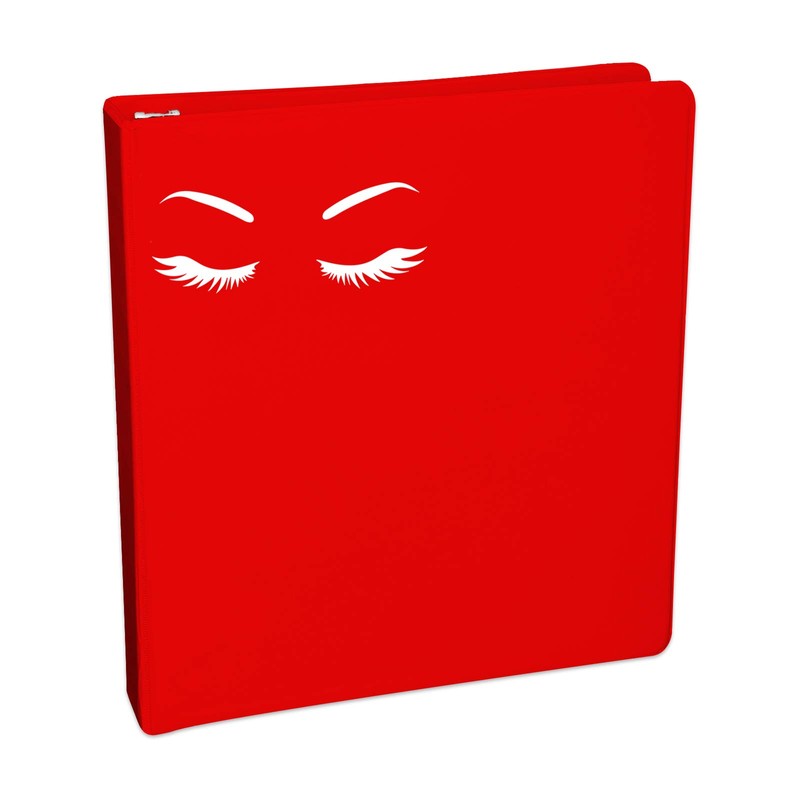 World Design Eyelashes Girl Face Notebook Car Laptop 5.5" (White)