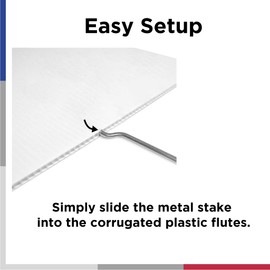 10-Pack Blank Yard Sign 18 x 12 Inches - Horizontal 4mm Waterproof Corrugated Plastic Sign Blanks, American Made