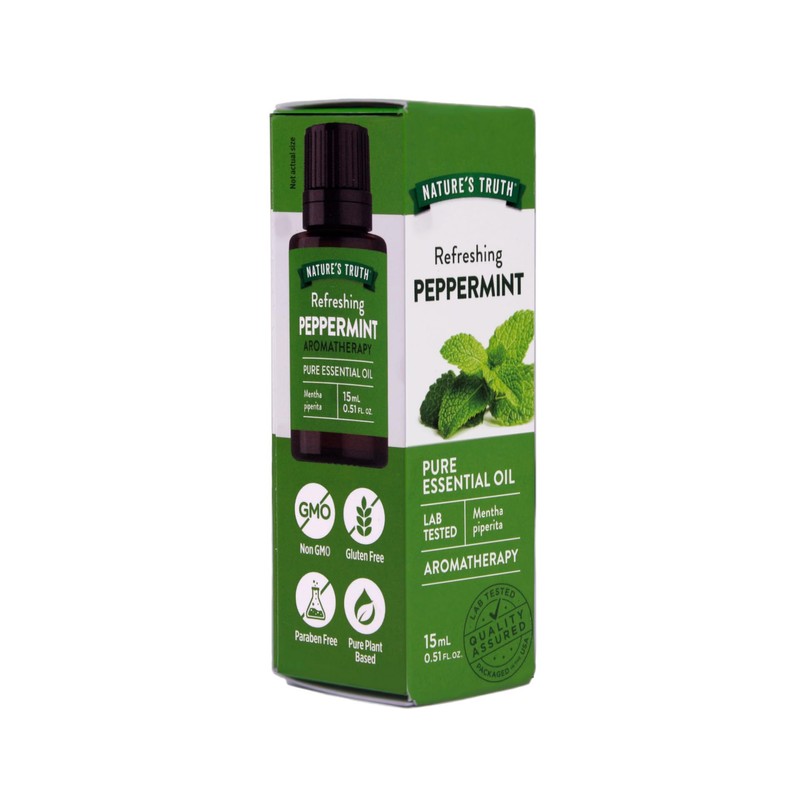 Nature's Truth Peppermint Essential Oil for Diffusers and Aromatherapy, 0.51