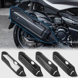 WOOGA Motorcycle Exhaust Pipe Heat Shield Cover Protection Suitable for HO&N&DA Forza 350 /NSS 350 Forza350 /NSS350 Accessories 2021-2025 (Carbon Fibre Look)