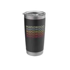 Maplewood Missouri Maplewood MO Retro Vintage Text Stainless Steel Insulated Tumbler