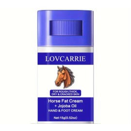 Generic Horse Oil Hand&Foot Care Cream For Dry Cracked Skin, Deeply Moisturizing Dry Cracked Skin Infused With Jojoba Oil Prevent Skin From Cracking 0.53 oz, Clear