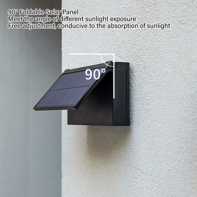 Solar Wall Light Up Down IP65 Waterproof Decorative LED Outdoor