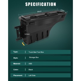 SCITOO Lock And Keys Truck Bed Storage Box Tits For Nissan Titan 2017-2021,For Nissan Titan XD 2016-2019 2021 Left Driver Side