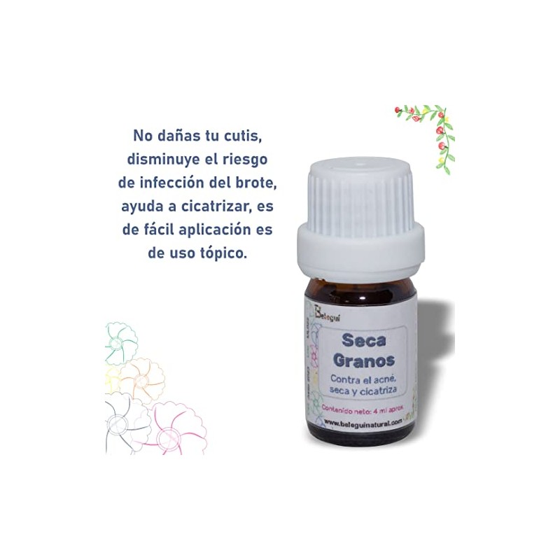 Serum Facial Seca granos, hecho de Aceite de Árbol de