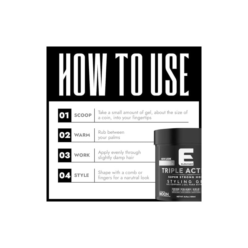 SP-52915 Elegance Triple Action Hair Gel - Earth 500ML