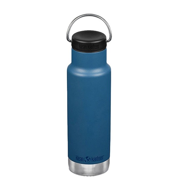Klean Kanteen 1008484 Classic Insulated Drink Bottle, Narrow, 12 oz (350 ml), Real Teal