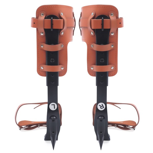 Tree Climbing Spike Kit, Pole Climbing Spurs Steel Adjustable Climber