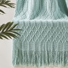 KASYLAN 100% Acrylic Knitted Throw Blanket Textured Solid Soft Decorative