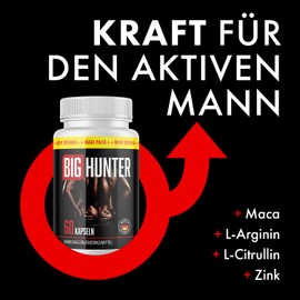 Big Hunter Capsules - Love, Lust and Passion - for Active Men - 60 Capsules 5x