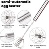 H&S Professional Egg Whisk Beater - Stainless Steel Wire Whisk