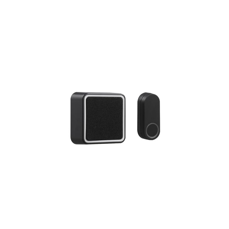 Globe Heath Zenith Black Plastic Wireless Door Chime Kit