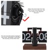 Flip Down Clock Digital Mechanical Retro Folding Clock with Thick