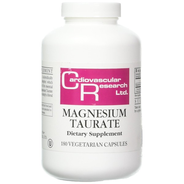 Cardiovascular Research Ecological Formulas Magnesium Taurate Capsule, 125 mg, 180 Count (EFMGT180)