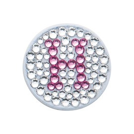 DAIYA GOLF Golf Marker Bonjoc Initial Ball Marker H WH AS-166WHH