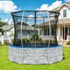 Trampoline Skirt,Suitable for 12ft and Larger Trampolines,Weather Resistant and Durable,Tool-Free
