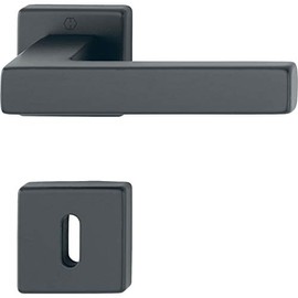 HOPPE Austin Handle Set on Rosette BB Aluminium Black