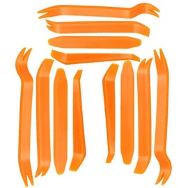 12Pcs Car Trim Removal Tool Kit, Auto Body Repair Tools Collision Repair Plastic Pry Bar, Easy Door Panel Removal, Fastener, Clip, Molding, Dashboards, Interior Trim Tools Wholesale Items for Boutique