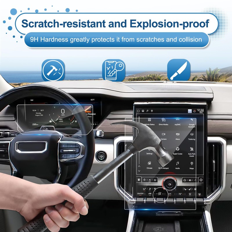 Coleya 2024 2025 2026 Acadia Screen Protector for GMC Acadia