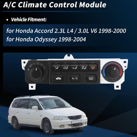 X AUTOHAUX A/C Heater Climate Control Module for Honda Accord 2.3L 3.0L 1998-2000 for Honda Odyssey 98-04 HVAC Control Switch Panel No.79600-S84-A01ZA/599-268