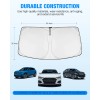 Neverland 58*31" Car Windshield Front Window Sun Shade Cover Visors