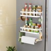 San Dream Magnetic Spice Rack for Refrigerator Magnetic Fridge Shelf