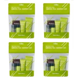 Tonymoly 4 X TONYMOLY The Chok Chok Green Tea Watery Kit 6 items *K-Beauty* NEW/SEALED