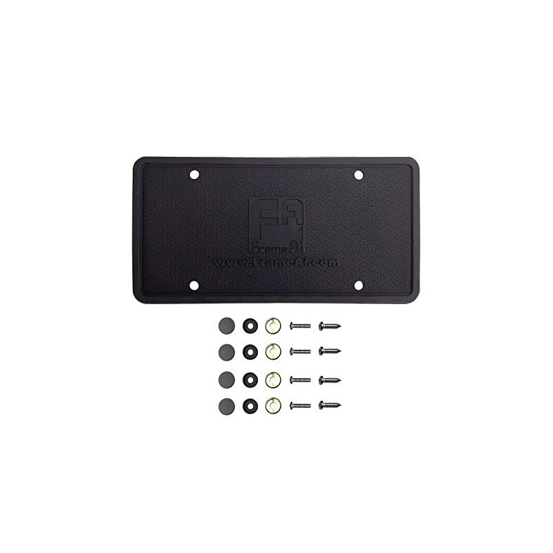 Silicone License Plate Frame Back Guard Holder Rust-Proof Rattle-Proof Weather-Proof