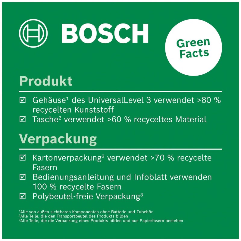 Bosch UniversalLevel 3 Cross Line Laser (Laser Cross with Additional