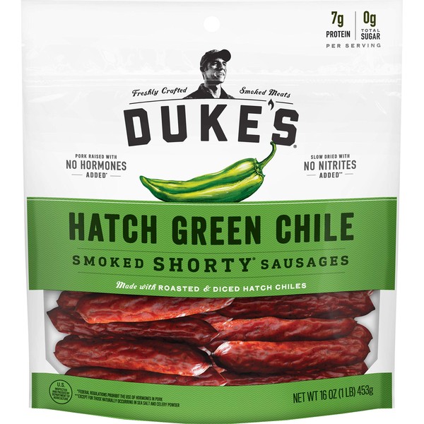 Duke's Hatch Green Chile Pork Sausages, 16 Ounce