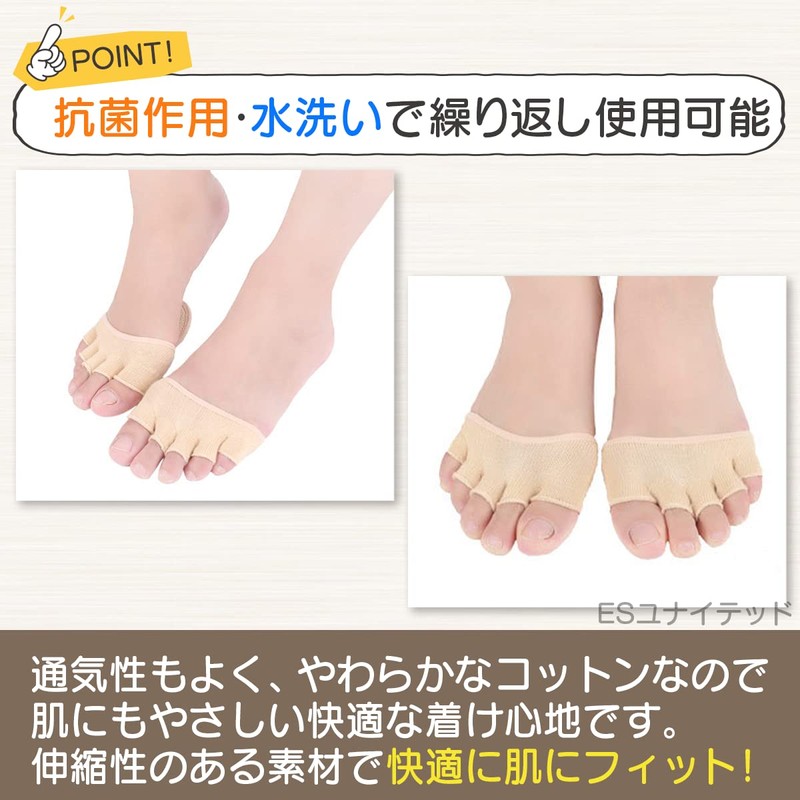 足裏保護パッド 足裏クッション サポーター 中足骨 外反母趾 種子骨保護 足の痛み 靴ずれ 左右セット (ブラック)