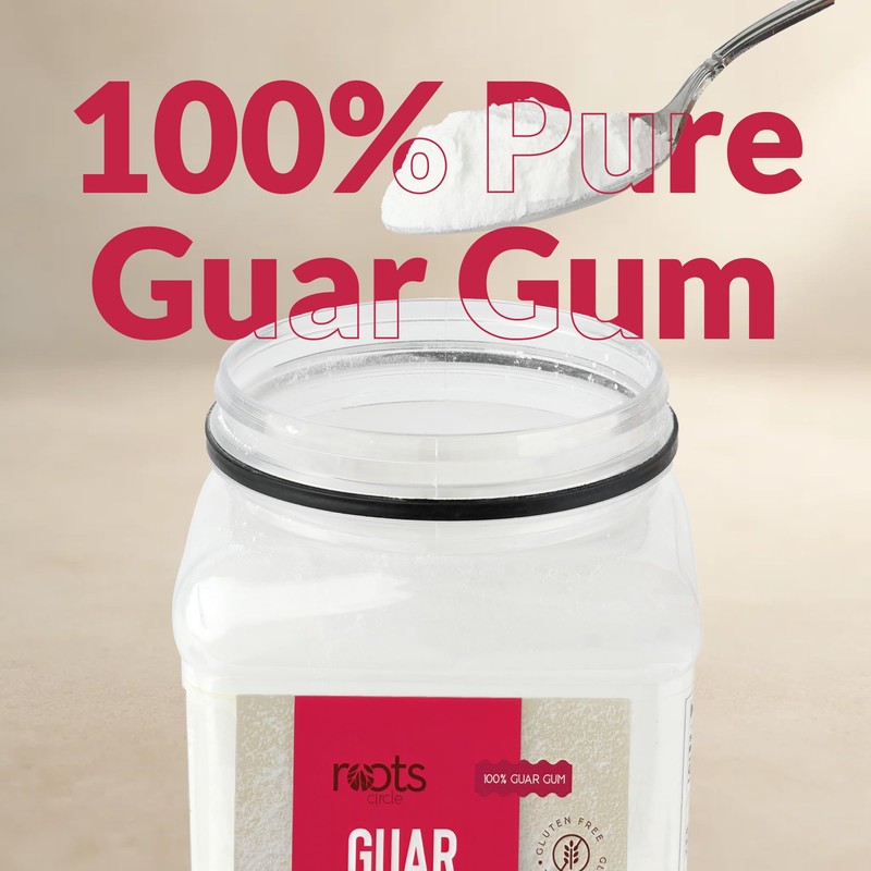Roots Circle Premium Guar Gum Powder - Plant-Based Thickener &