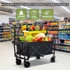 Inbrave Foldable Wagons Carts Collapsible with All-Terrain Wheels - 360