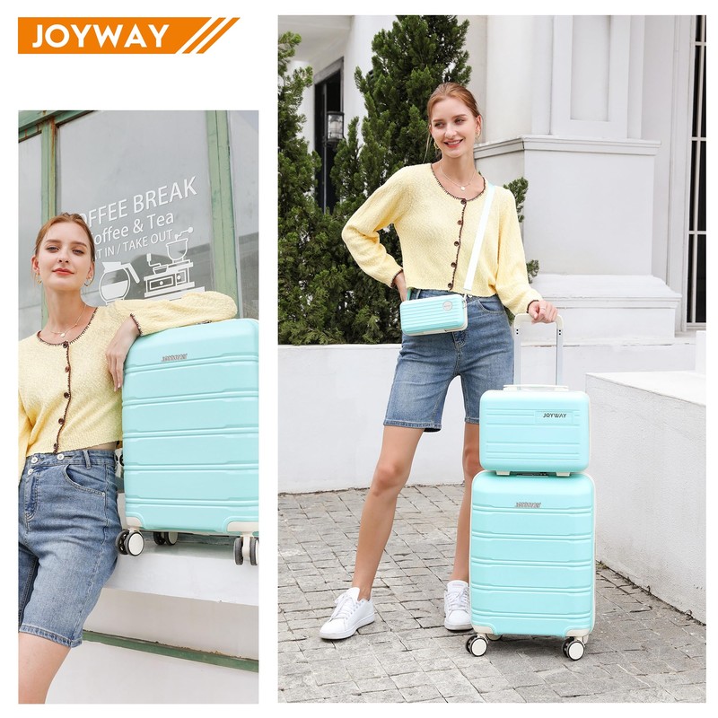 Joyway Carry On Suitcase Airline Approved with TSA Lock, Hardside