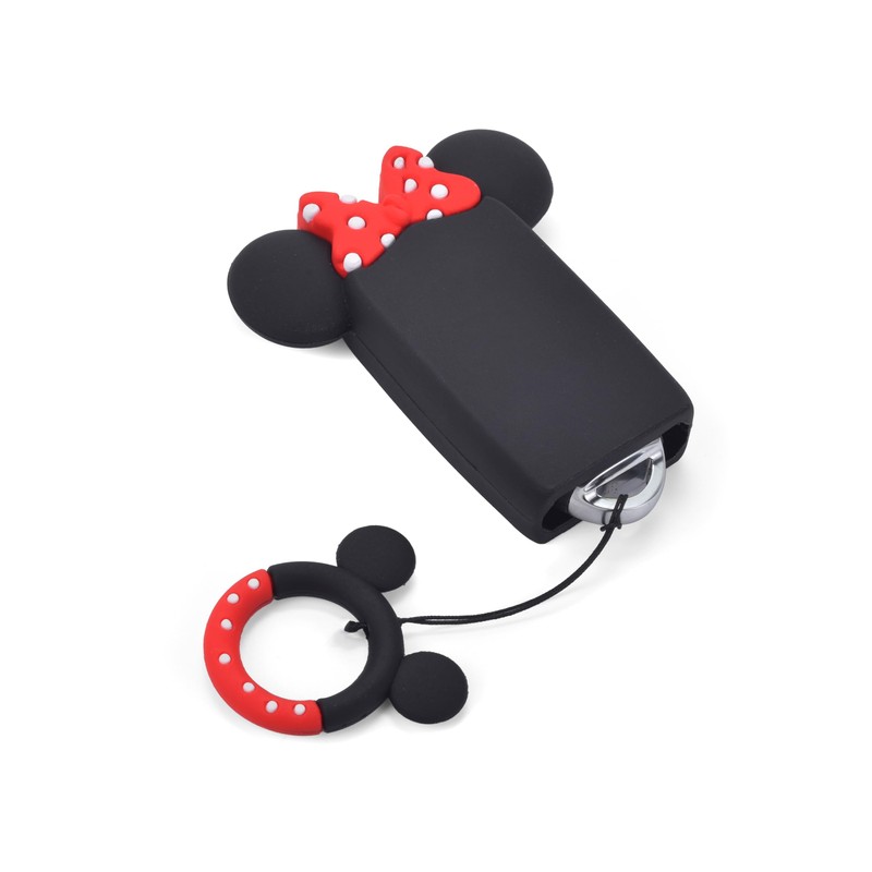 Cute Cartoon Car Key Protection Cover - Black