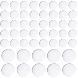 STSTR 50pcs Refillable Car Air Freshener Pads, 0.7 Inch Car Air Vent Clip Replacement Felt Pads, Unscented White Oil Perfume Refill Pads for Car Necklace Bracelet Diffuser